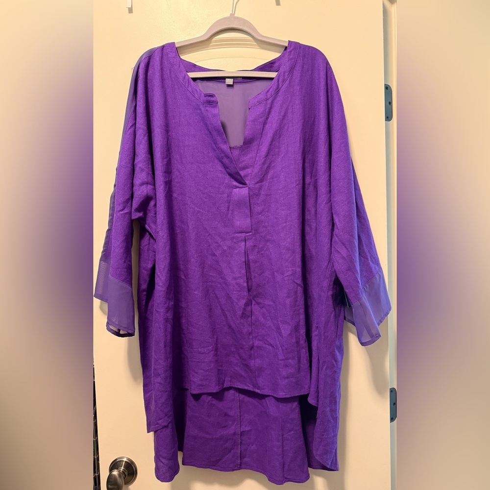 Jessica‎ London Vibrant Purple Tunic Top